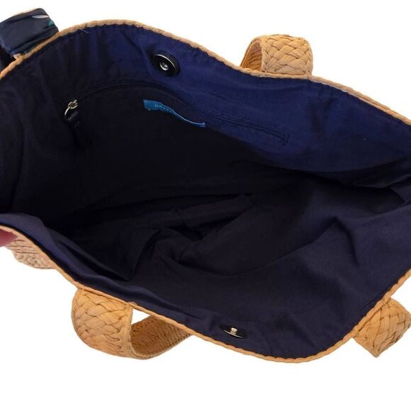 Draper James Womens Casual Straw Tote Bag - Picture 3 of 13